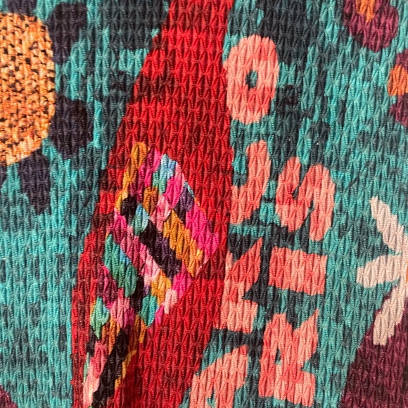 Farm Rio x Anthro Gabriela bright, multi-colored long stretchy skirt - Picture 2 of 4